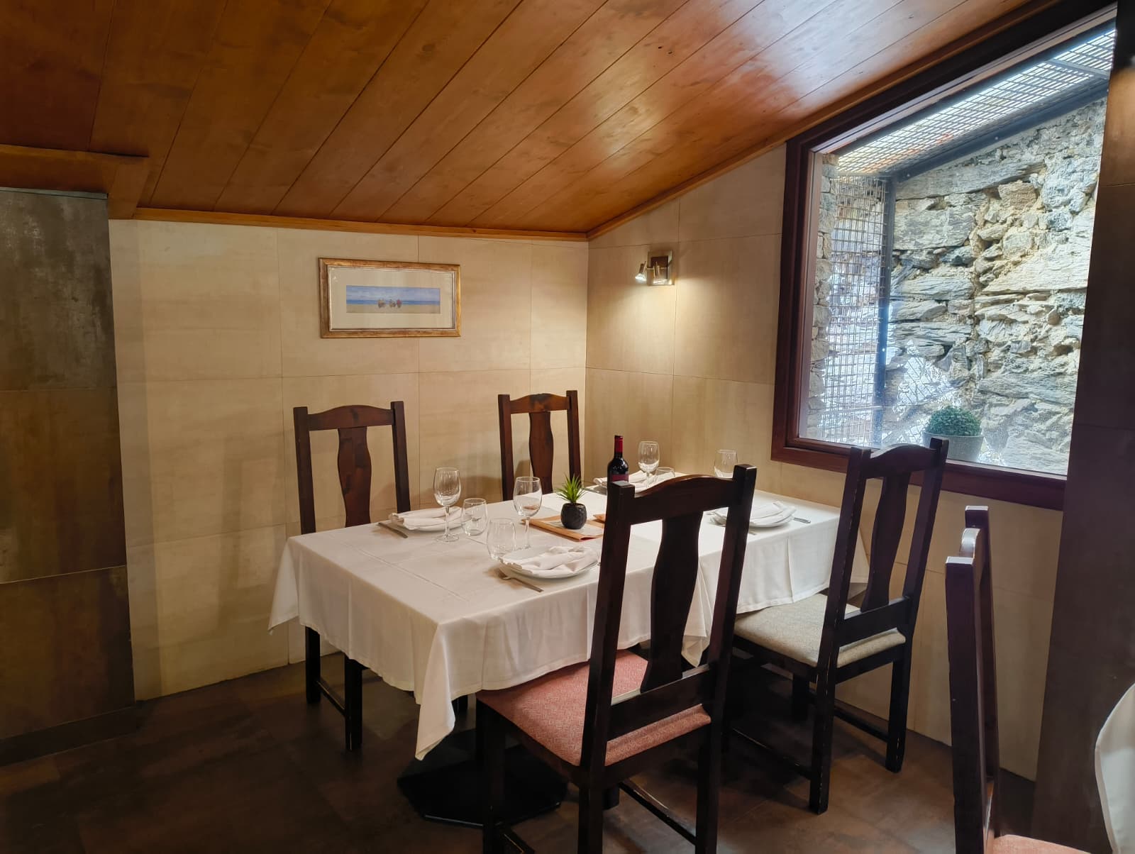 Rincón íntimo con decoración de pizarra